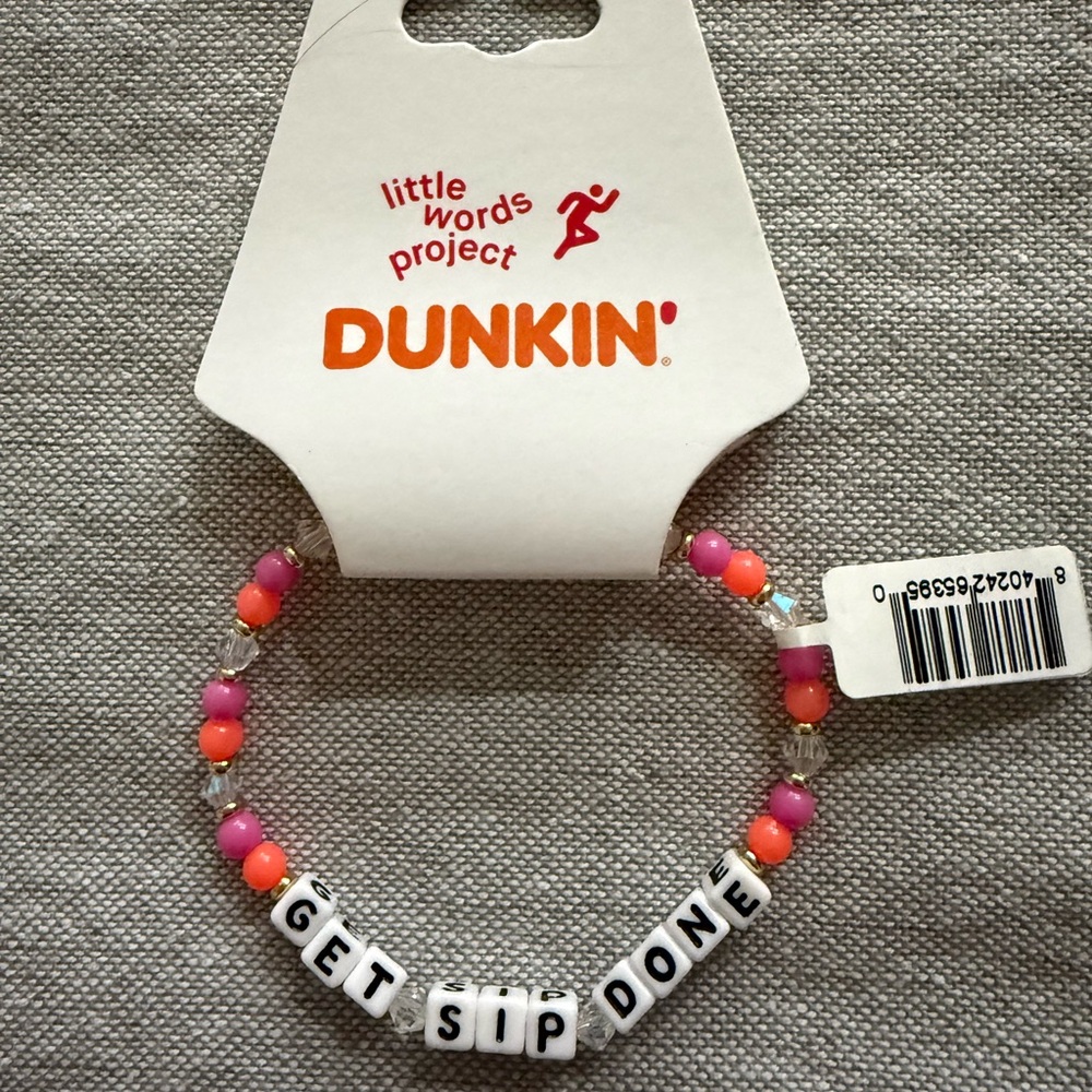 NWT - Little Words Project x Dunkin’ Beaded Bracelet